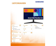 Samsung 27''  LS27C330GAUXEN  Czarny - 1377755 - zdjęcie 11